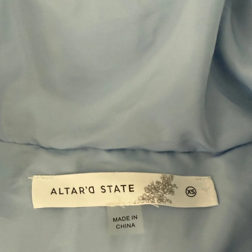 Altar'd State Sky Blue Vest - Picture 2 of 3